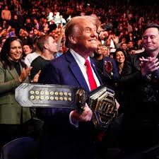 ترامب في مباراة UFC ترامب في مباراة UFC