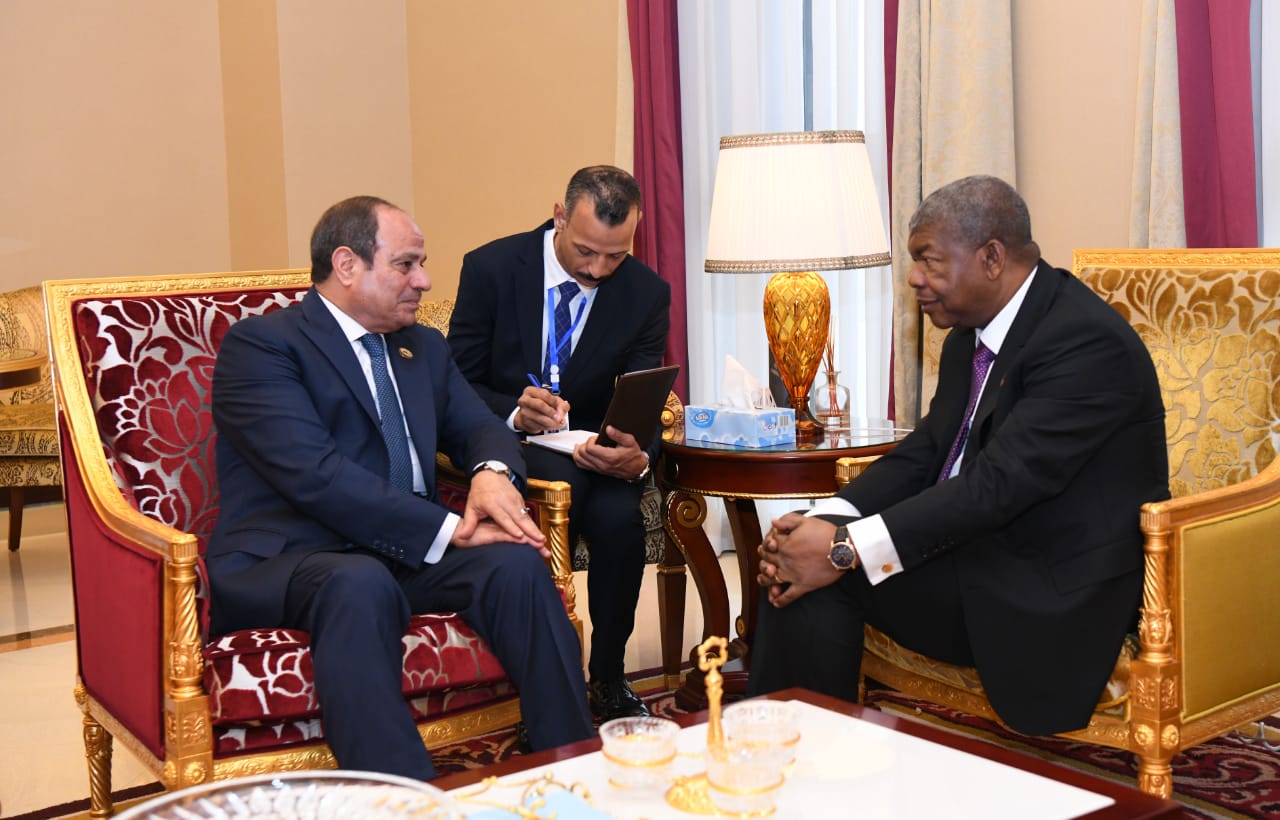 لقاء الرئيس السيسي بنظيره الأنجولى (3) لقاء الرئيس السيسي بنظيره الأنجولى (3)