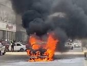 آخر تحديث.. إصابة شخصين فى حريق سيارة ملاكى بمدينة 6 أكتوبر