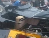 إصابة 5 أشخاص فى حادث تصادم دراجة نارية مع توك توك بالدقهلية manshetat