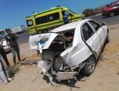 إصابة 4 أشخاص من أسرة واحدة فى حادث تصادم سيارتين بالفيوم manshetat