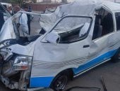 إصابة 6 أشخاص إثر انقلاب ميكروباص بأطفيح manshetat