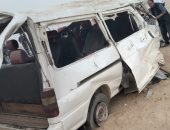 إصابة 6 اشخاص فى حادث انقلاب ميكروباص بالتجمع manshetat