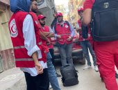 آخر تحديث.. فرق الهلال الأحمر تقدم المساعدة في حادث انهيار عقاري حدائق القبة