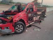 مصرع سائق وإصابة ابنته فى حادث تصادم سياريتين على طريق الغردقة  غارب manshetat