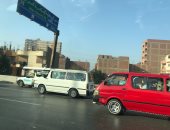 النشرة المرورية سيولة فى حركة السيارات أعلى محاور القاهرة والجيزة manshetat