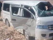 إصابة 8 أشخاص إثر حادث ميكروباص بطريق مصر الإسماعيلية الصحراوي manshetat