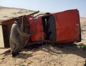 إصابة 7 أشخاص إثر حادث انقلاب سيارة فى البدرشين manshetat