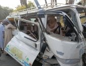 آخر تحديث.. إصابة 8 أشخاص فى حادث انقلاب سيارة سرفيس بصحراوى البحيرة