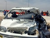آخر تحديث.. إصابة 13 شخصًا فى حادث تصادم ميكروباصين بطريق نجع حمزة فى سوهاج