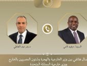 آخر تحديث.. وزير الخارجية والهجرة يتلقى اتصالاً هاتفياً من نظيره البريطاني