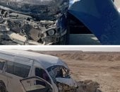 آخر تحديث.. مصرع شخص وإصابة 16 آخرين فى حادث تصادم سيارتين على طريق السخنة بالسويس