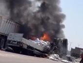 آخر تحديث.. مصرع سائق وتفحم سيارة فى حادث مرورى بالكافورى غرب الإسكندرية