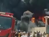 تداول فيديو لحريق مصنع إسفنج دمياط استمرار محاولات السيطرة على النيران manshetat