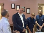 وزير البترول يزور أهالى المفقودين بحادث انقلاب البارج البحرى أدمارين 12 manshetat