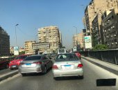كثافات مرورية أعلى كوبرى أكتوبر بسبب عمليات تبريد حريق سنترال رمسيس صور manshetat