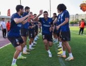 كريم الدبيس وخالد عبد الفتاح يظهران فى مران سيراميكا لأول مرة صور manshetat