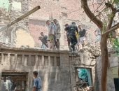 المعمل الجنائى ينتقل لموقع انهيار منزل مصر القديمة صور manshetat