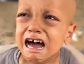 مشهد يبكى العالم فيديو لطفل فلسطينى يصرخ أنا جعان manshetat