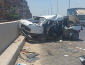 مصرع شخص وإصابة 7 آخرين فى حادث تصادم سيارتين بطريق بنها المنصورة صور manshetat