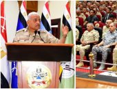 وزير الدفاع يلتقى عدداً من قادة وضباط القوات المسلحة بقيادة المنطقة المركزية العسكرية manshetat