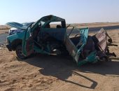 إصابة 4 أشخاص فى حادث تصادم سيارتين على الصحراوى الغربى بأسوان صور manshetat