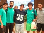 إلياس الجلاصى لاعب المصرى السابق يزور الفريق قبل مواجهة الترجى الودية صور manshetat