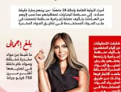 إنفوجراف إحالة سارة خليفة و27 متهمًا بجلب المخدرات للجنايات manshetat