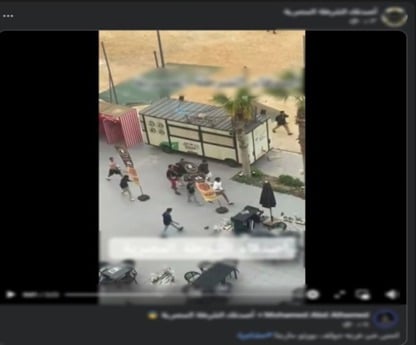 المشاجرة بين المتهمين المشاجرة بين المتهمين