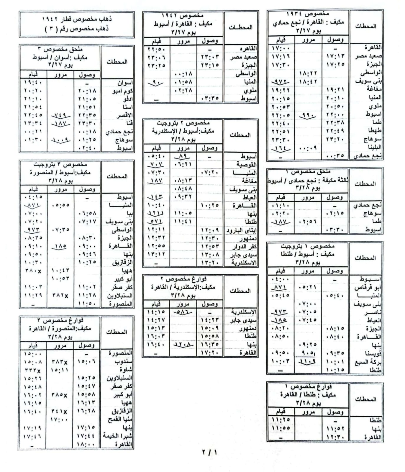 قطارات مخصوص العيد (2)