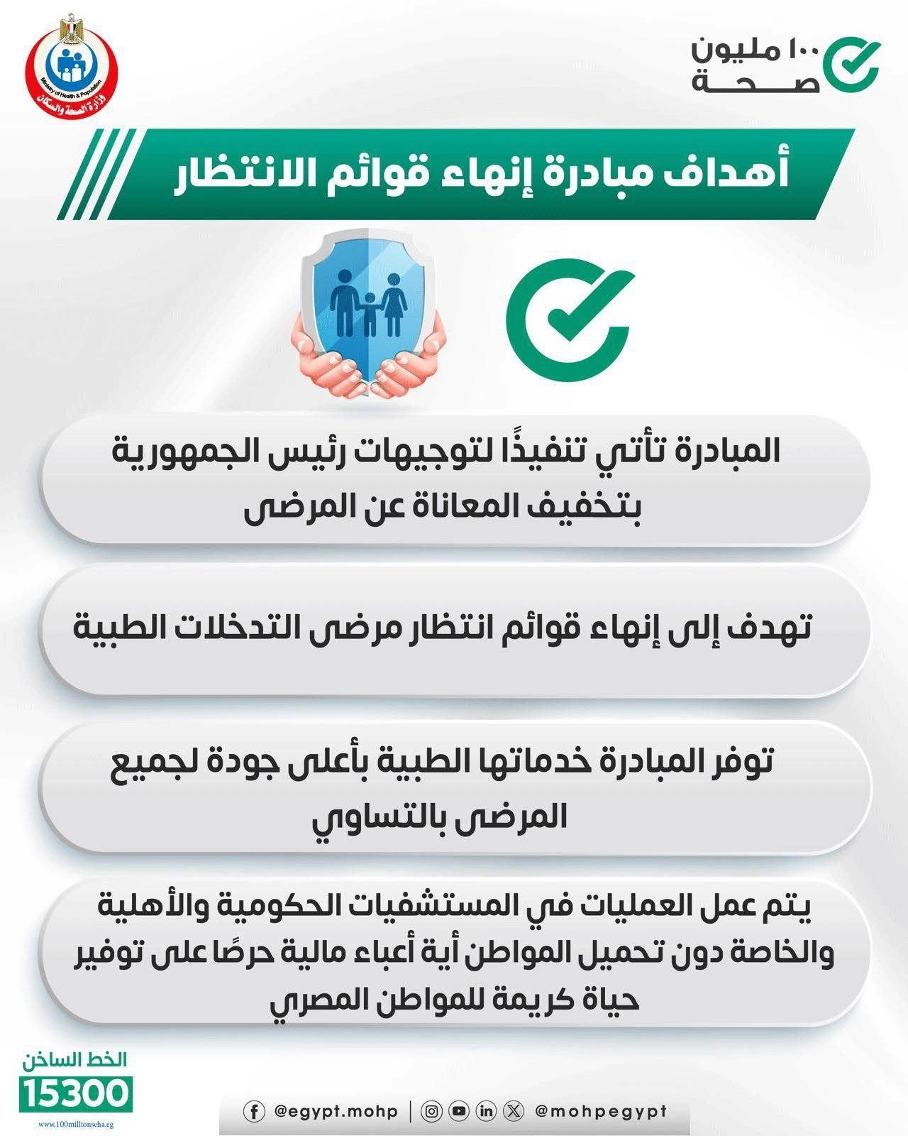 مبادرة إنهاء قوائم الانتظار مبادرة إنهاء قوائم الانتظار
