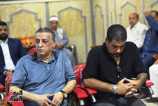 جانب من حضور عزاء ميمى عبد الرازق